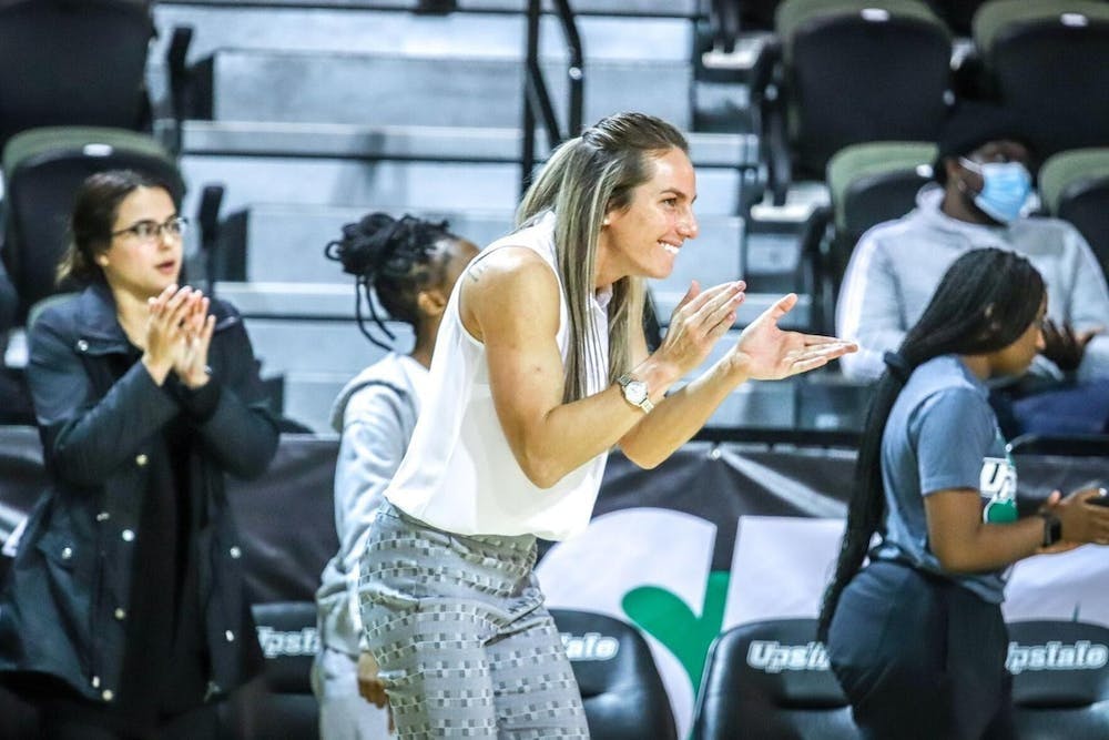 <p>UB women's basketball head coach Becky Burke was hired prior to the season 2022-23, leading the Bulls to a 12-16 record in her first year.</p>