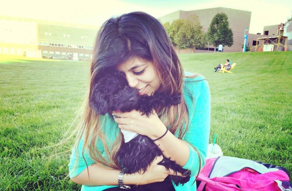 <p>Akansha Kataria adopted a service dog named Bonzo to help her cope with her anxiety and seizures. Kataria said Bonzo has “100 percent” helped her with her anxiety and seizures.</p>