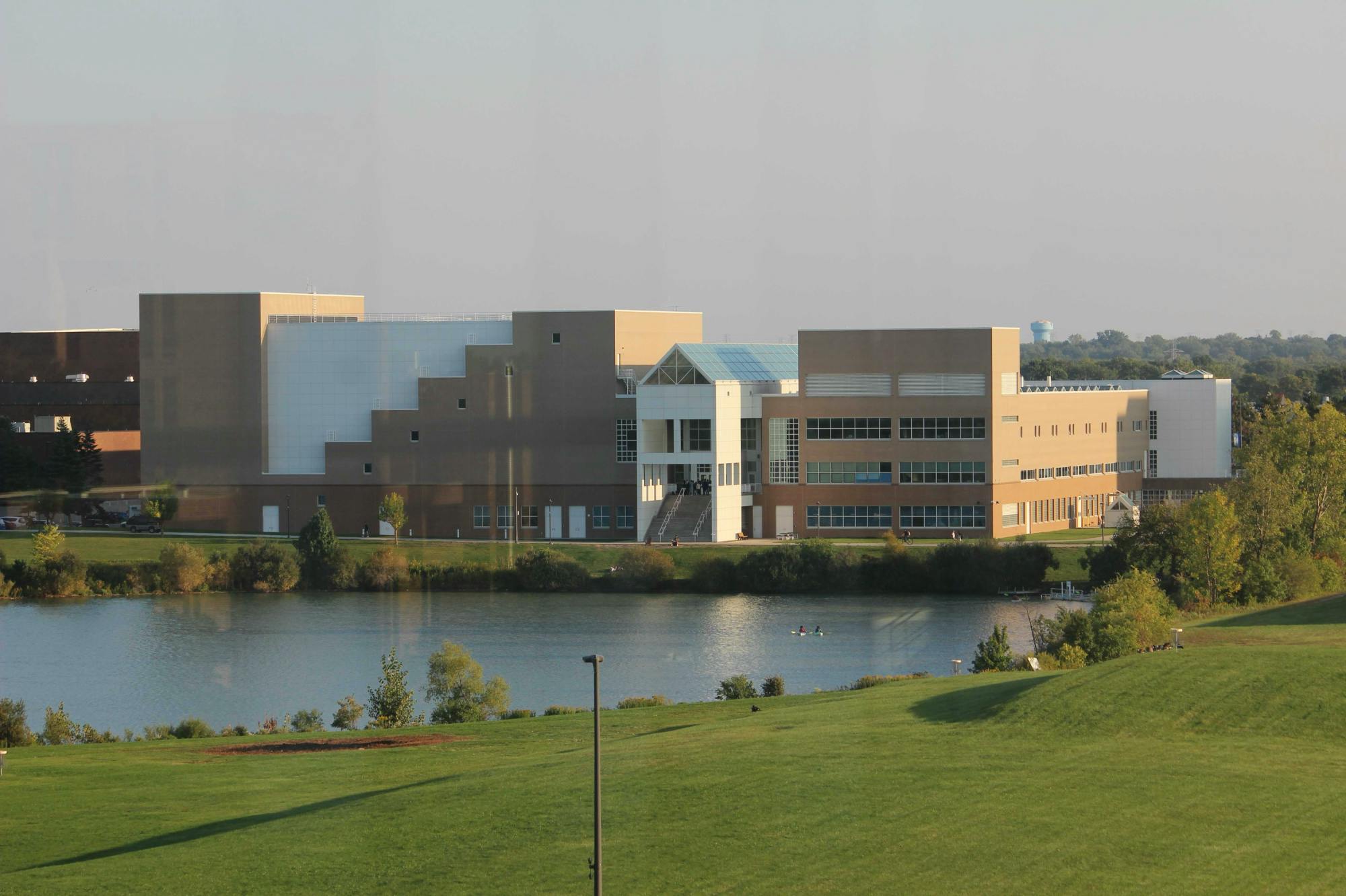 A view of the Center for the Arts from Greiner Hall.