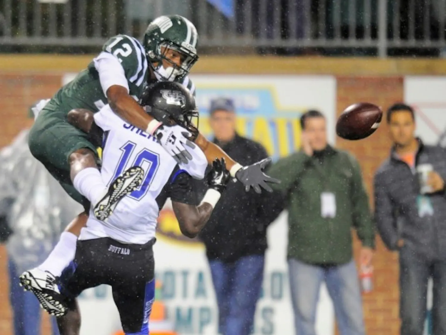 Buffalo lost 37-14 to Ohio Wednesday evening and can no longer finish the season bowl eligible.
Courtesy of Dan Kubus