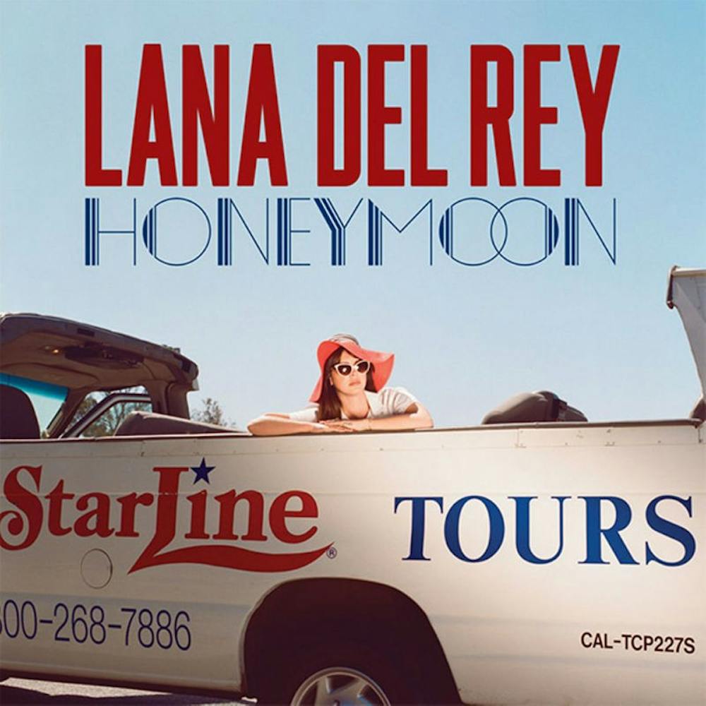 <p>Lana Del Rey’s fourth studio album proves to be her most vulnerable yet. On Honeymoon, Del Rey continues her exploration of femininity and the dark side of sex, in her most progressive musical project yet. </p>