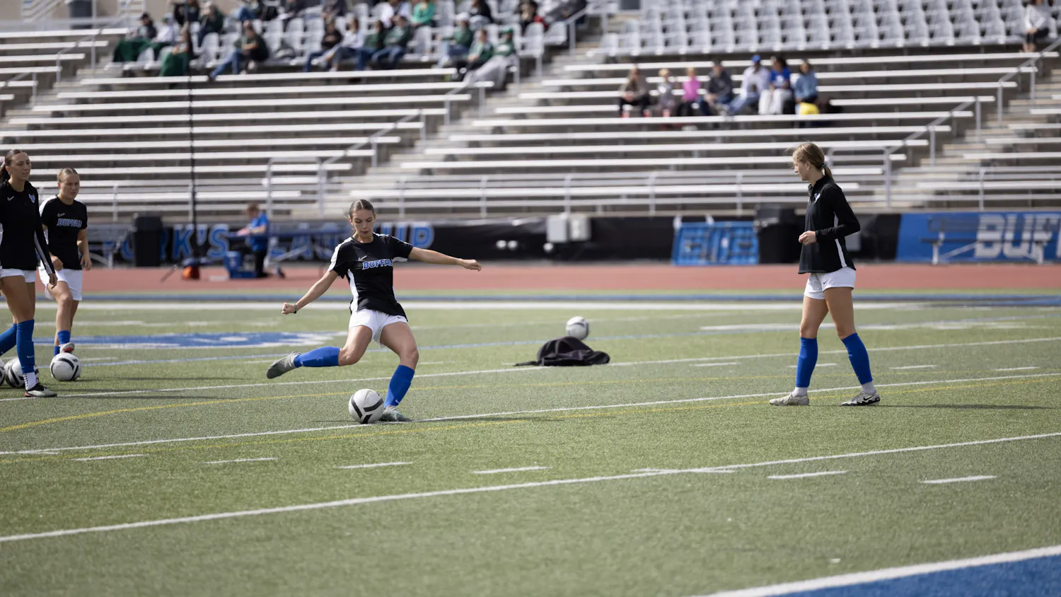 The Bulls looked to extend their five-game unbeaten streak, but fell to the Eastern Michigan Eagles in its first MAC loss with a score of 0-2 Sunday at Broadview Stadium.