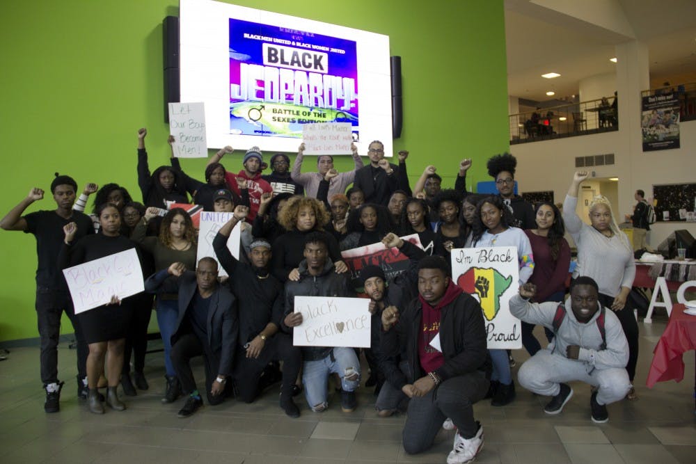<p>Roughly 30 students participated in a “Black Solidarity” rally as part of Black Solidarity Week on Monday afternoon. Students marched from the Student Union Lobby through the Academic Spine and chanted&nbsp;“Say it loud, I’m black and I’m proud” and&nbsp; “This is what democracy looks like."</p>