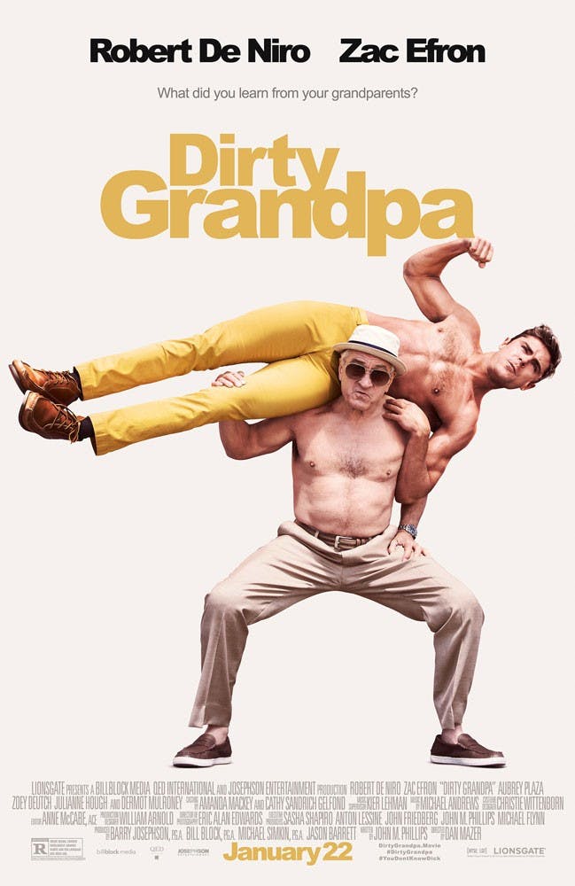 Robert De Niro and Zac Efron battle it out in "Dirty Grandpa," a raunchy comedy about a grandson and grandfather&nbsp;who take a road trip together to Daytona Beach.