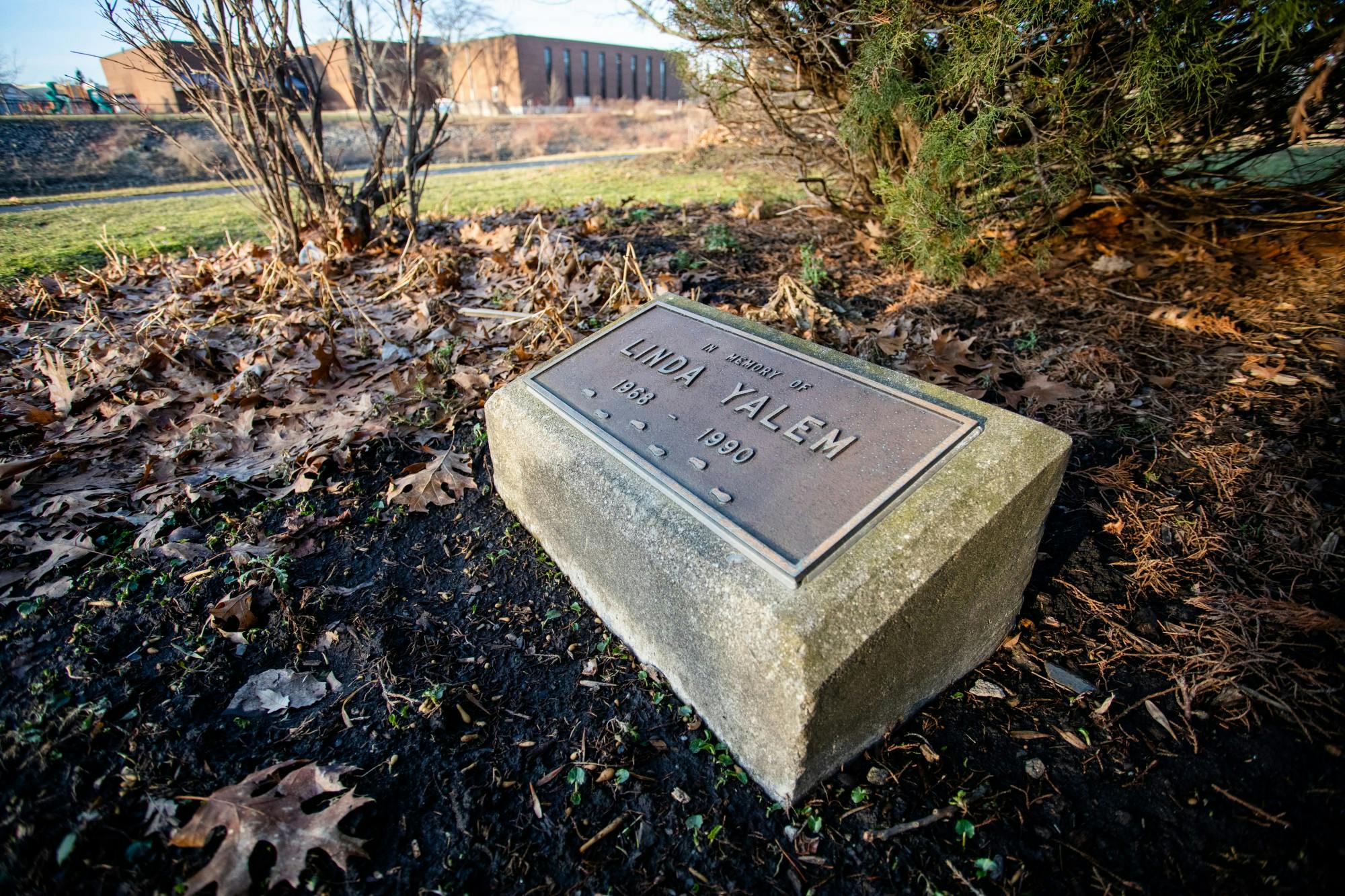 Memorial for UB sophomore Linda Yalem, who was murdered on the Ellicott Creek Bike Path in 1990.