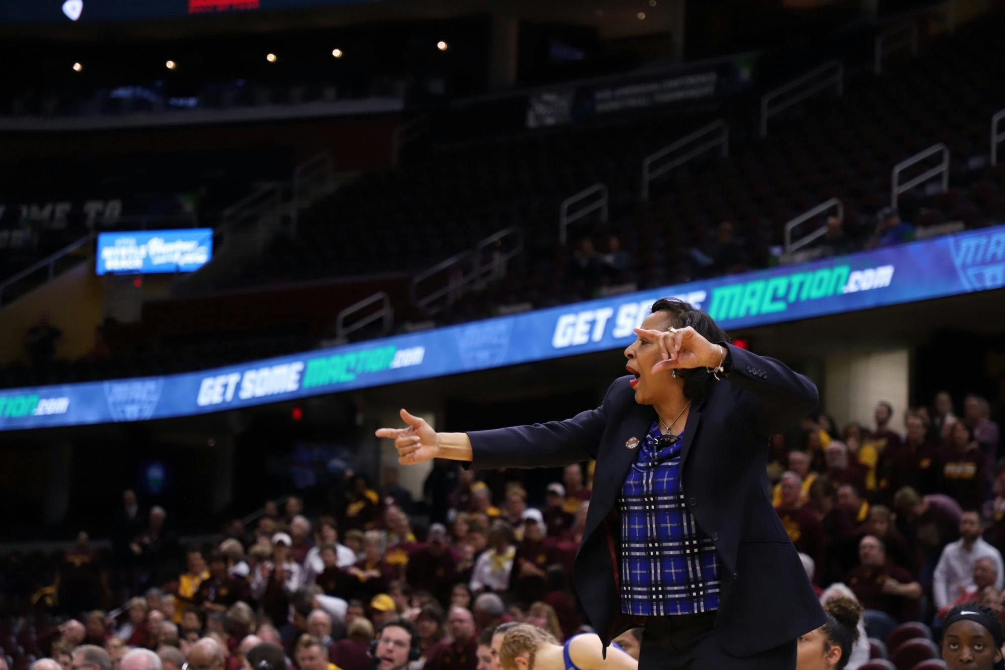 Ninth-year women's basketball head coach Felisha Legette-Jack tries to be even-keeled during the season.