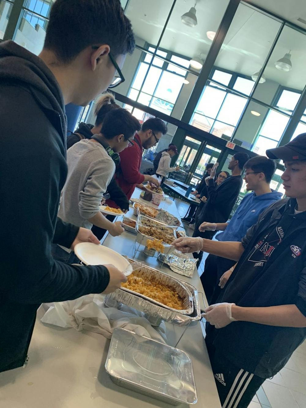 <p>PODER hosted a “Kitchen” in the Student Union lobby on Thursday where they served food to students.&nbsp;</p>