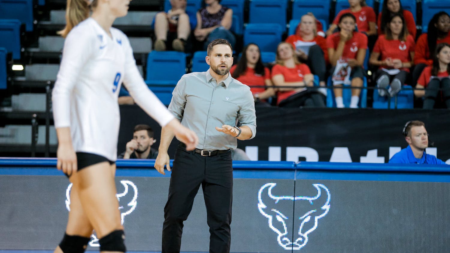 UB women's volleyball head coach Scott Smith is in his fifth season with the Bulls.