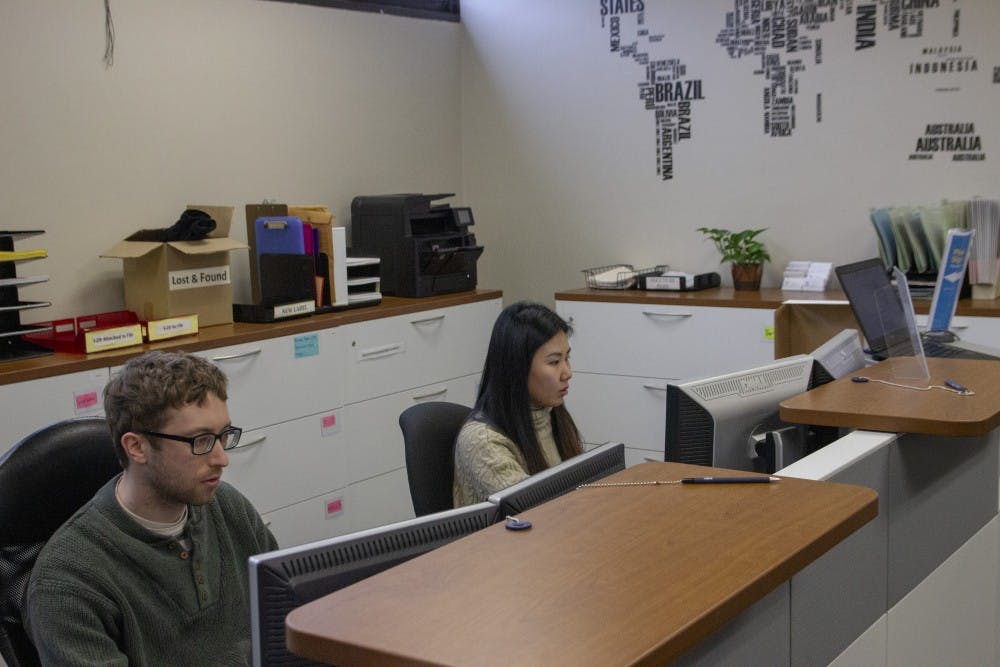 <p>Staff at the ISSS office. The Office of International Education awarded over $15,000 to programs that sent in proposals that would increase engagement for international students in UB.&nbsp;</p>