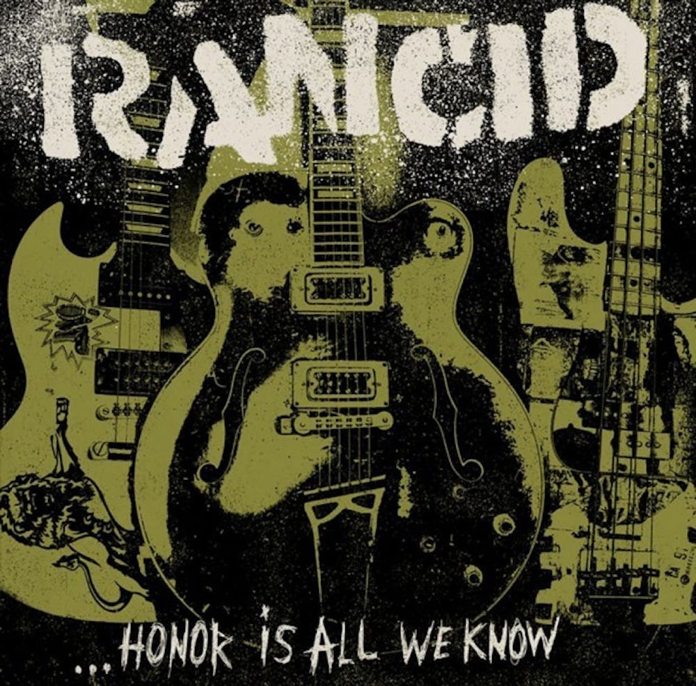 Veteran punk rock group, Rancid, released its eighth
studio album ...Honor Is All We Know on Oct. 27. Although
the album lacks in lyrical depth, it highlights the sound
that makes Rancid, Rancid. Courtesy of Epitaph Records&nbsp;