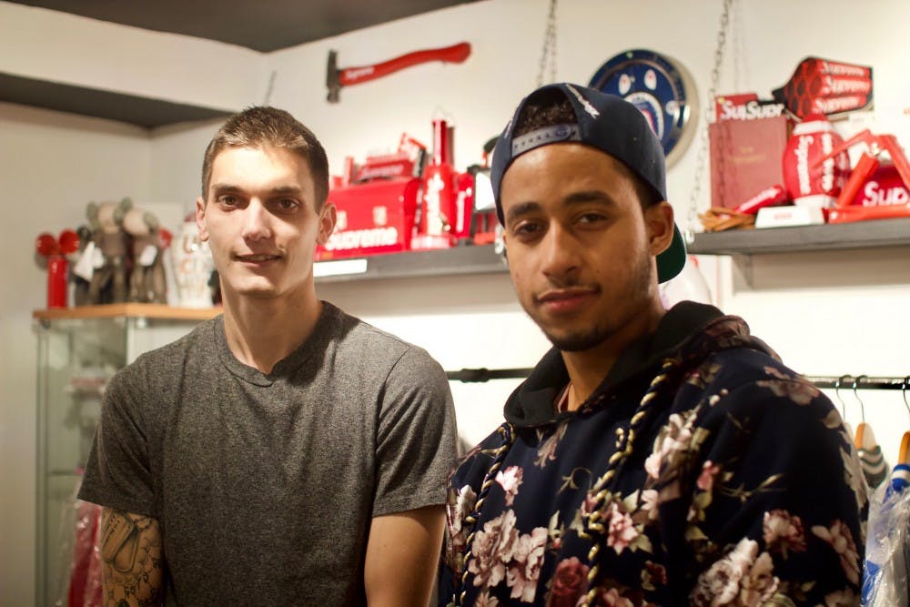(Left to right) Adam Kellerman and Yusef Burgos are co-owners of The Cellar. Burgos is ‘17 UB alum and runs The Cellar, owns shoe cleaner brand Scuffed Up and works as a risk assurance associate at PricewaterhouseCoopers, a multinational accounting firm.