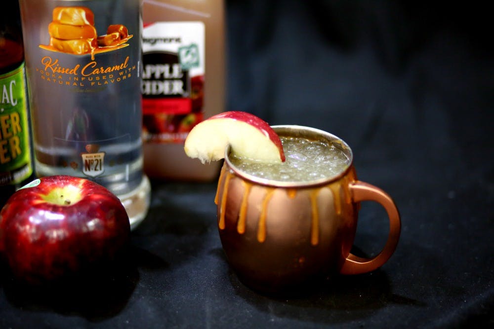 <p>Enjoy a caramel apple themed Moscow Mule this Halloween season.</p>