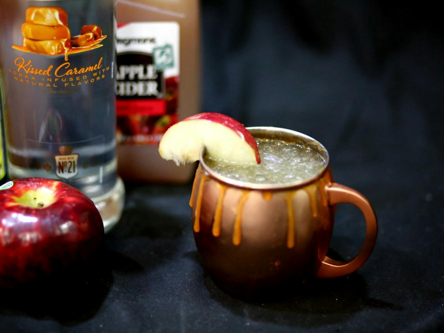 Enjoy a caramel apple themed Moscow Mule this Halloween season.