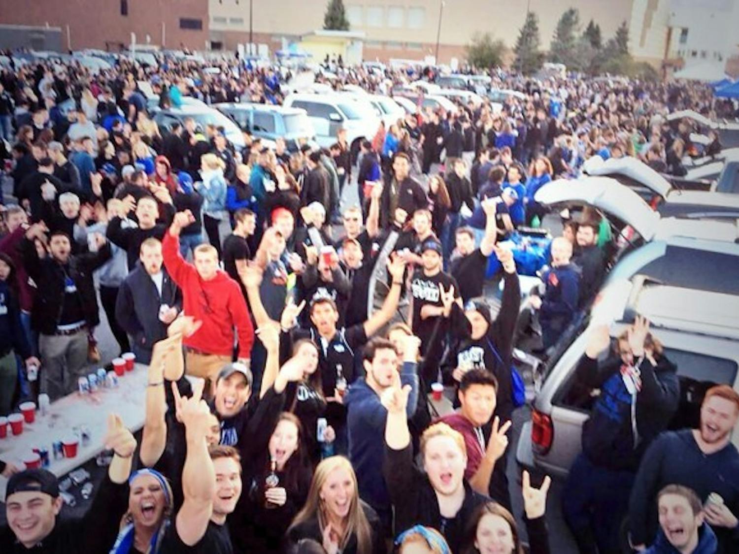UB Athletics estimated about 5,000 students attended last Friday&rsquo;s
pre-football game tailgate, prompting more security and staff
for future tailgates. Courtesy of Bel Pavlik