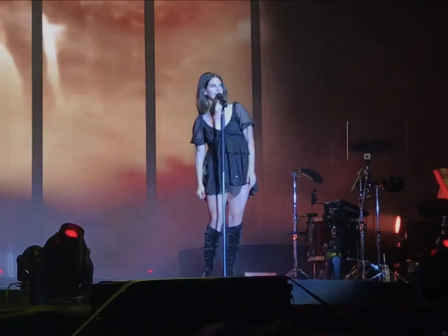Lana Del Rey performs during her show at Super Bock Super Rock Festival 2019 in Meco, Sesimbra (Portugal).