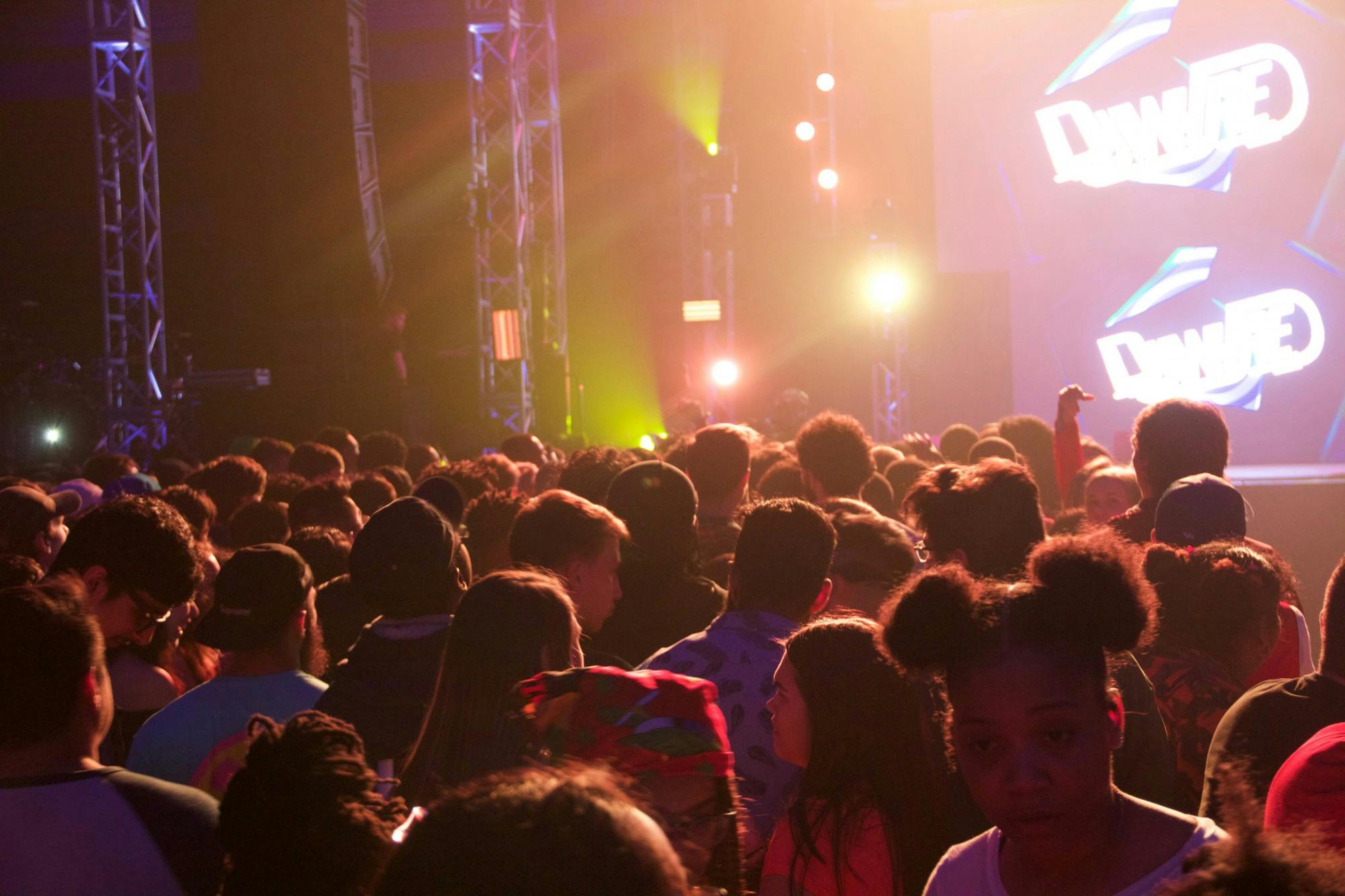 Students packed Alumni Arena in 2019 for Spring Fest, an annual Student Association music event.
