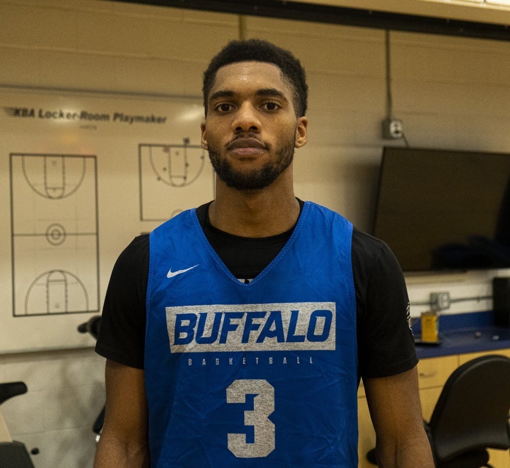 Junior Jayvon Graves poses in Alumni Arena in December. 