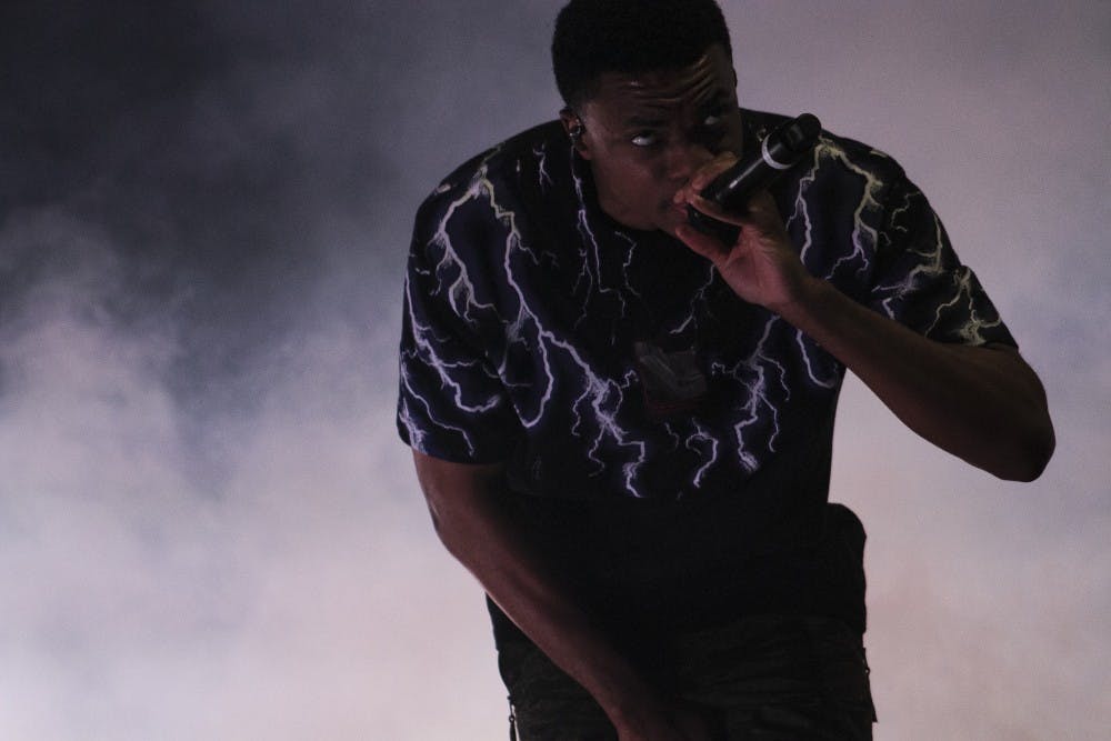 <p>Rapper Vince Staples rocked the Center for the Arts on Friday with fan favorites like “745,” “Norf Norf” and “Yeah Right.” Most students liked the new venue for Fall Fest as rap and R&amp;B fused throughout the night.<br>
</p>