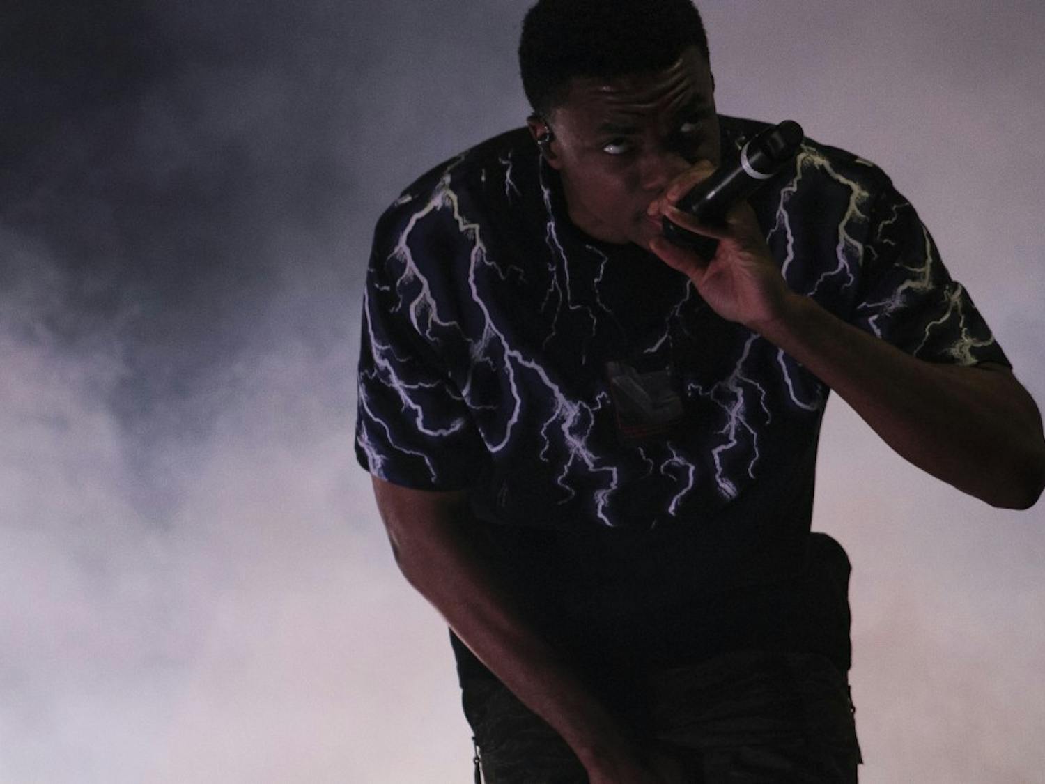 Rapper Vince Staples rocked the Center for the Arts on Friday with fan favorites like “745,” “Norf Norf” and “Yeah Right.” Most students liked the new venue for Fall Fest as rap and R&B fused throughout the night.