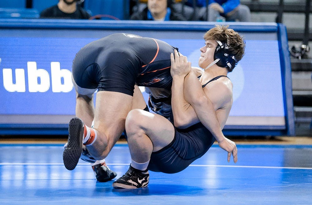 <p>UB wrestler&nbsp;James Benjamin is having a breakout year so far this season.</p>