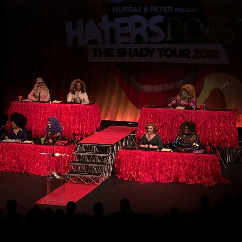 Contestants from "RuPaul's Drag Race" appeared at Shea's 710 Theatre for the Haters Roast.&nbsp;The drag queens traded insults with each other and the audience throughout the night.