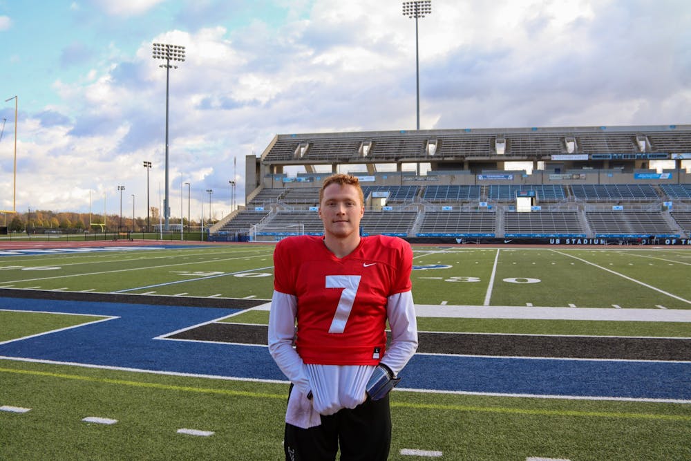 <p>Sophomore QB Kyle Vantrease has a unique role on the UB football team. This season Kyle has found himself as the teams starting quarterback and starting punter.</p>