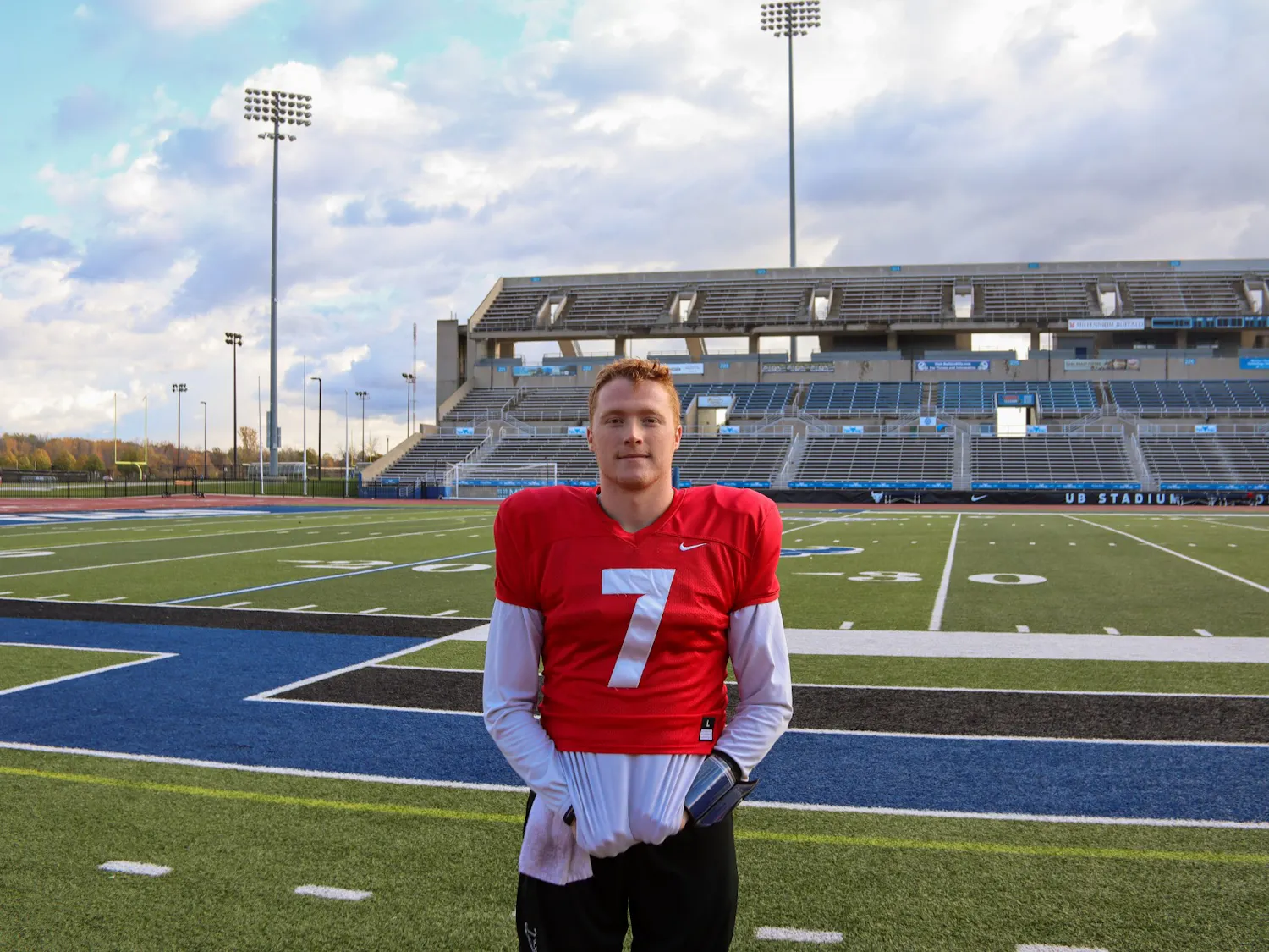 Sophomore QB Kyle Vantrease has a unique role on the UB football team. This season Kyle has found himself as the teams starting quarterback and starting punter.