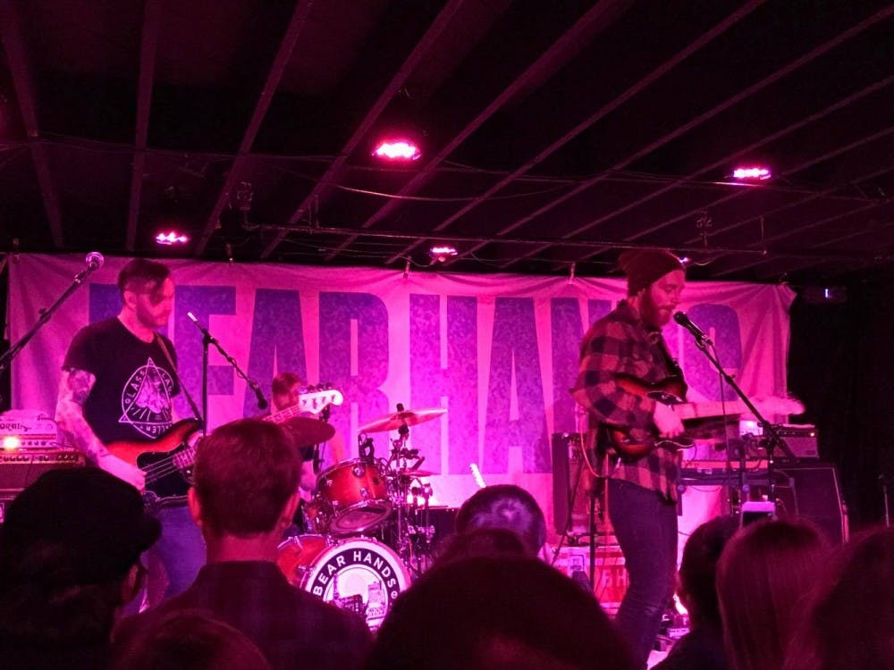 <p>Brooklyn-based rockers Bear Hands returned to Buffalo to play an intimate show at the Waiting Room in downtown Buffalo on Friday.</p>