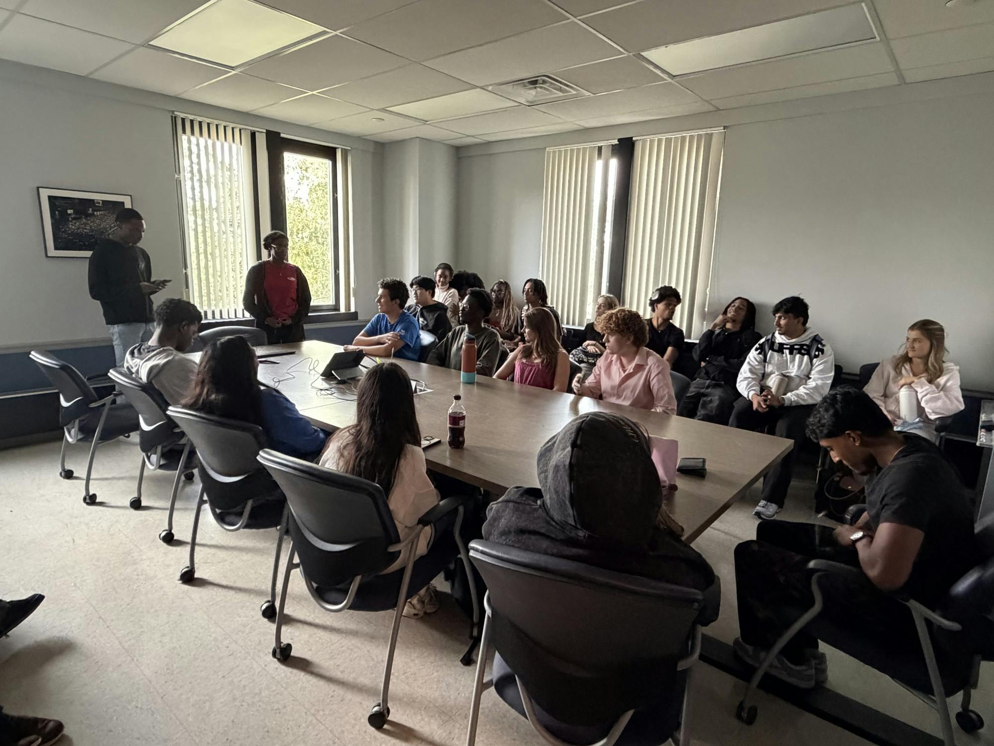 The undergraduate Student Association announced both its 2026-27 Senate and special presidential elections' results Friday afternoon to the candidates in SU 378.