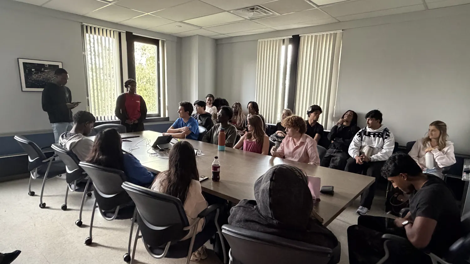 The undergraduate Student Association announced both its 2026-27 Senate and special presidential elections' results Friday afternoon to the candidates in SU 378.