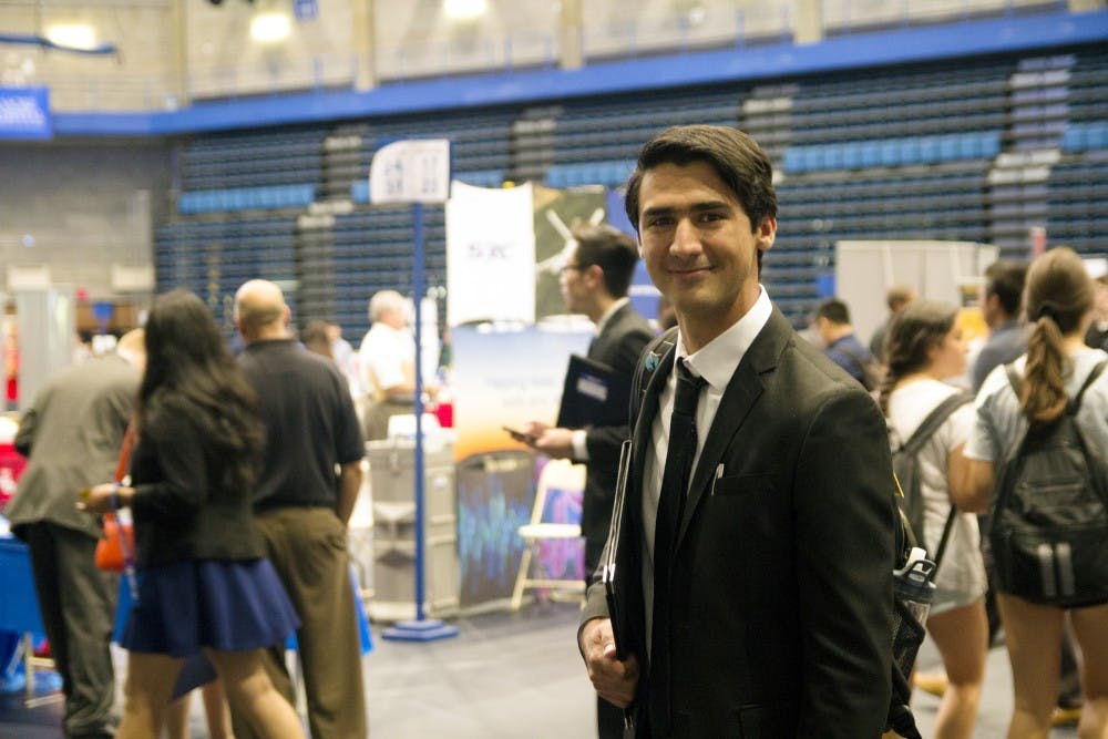 <p>Garrett Munguia-Amabile is a junior mechanical and aerospace engineering major.  Munguia-Amabile attended Wednesday’s STEM UP fair.</p>