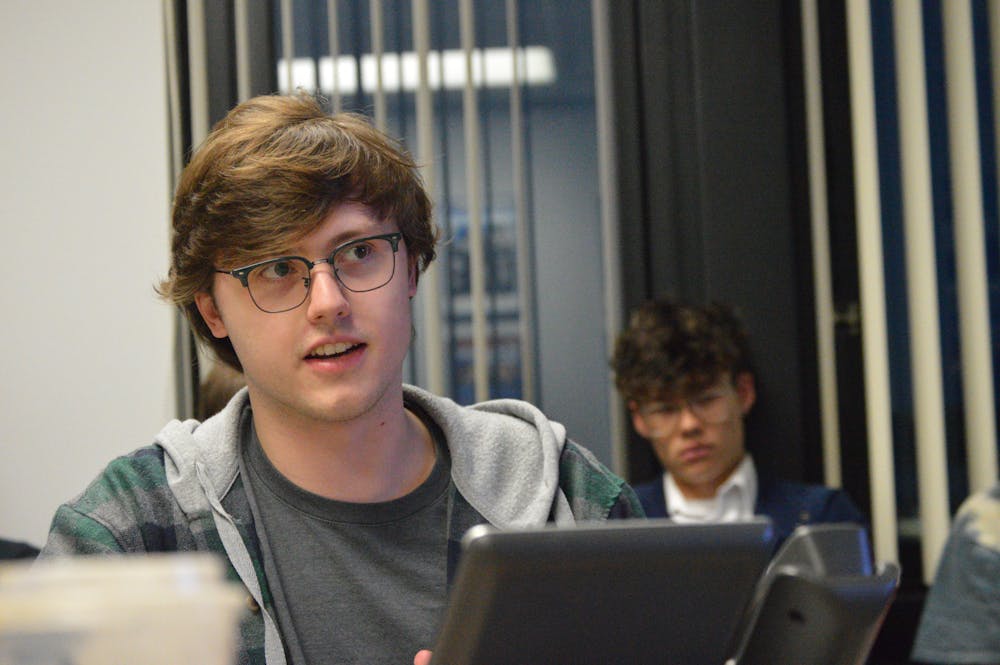 A file photo of SA Senator Grant Peterson at a Senate meeting