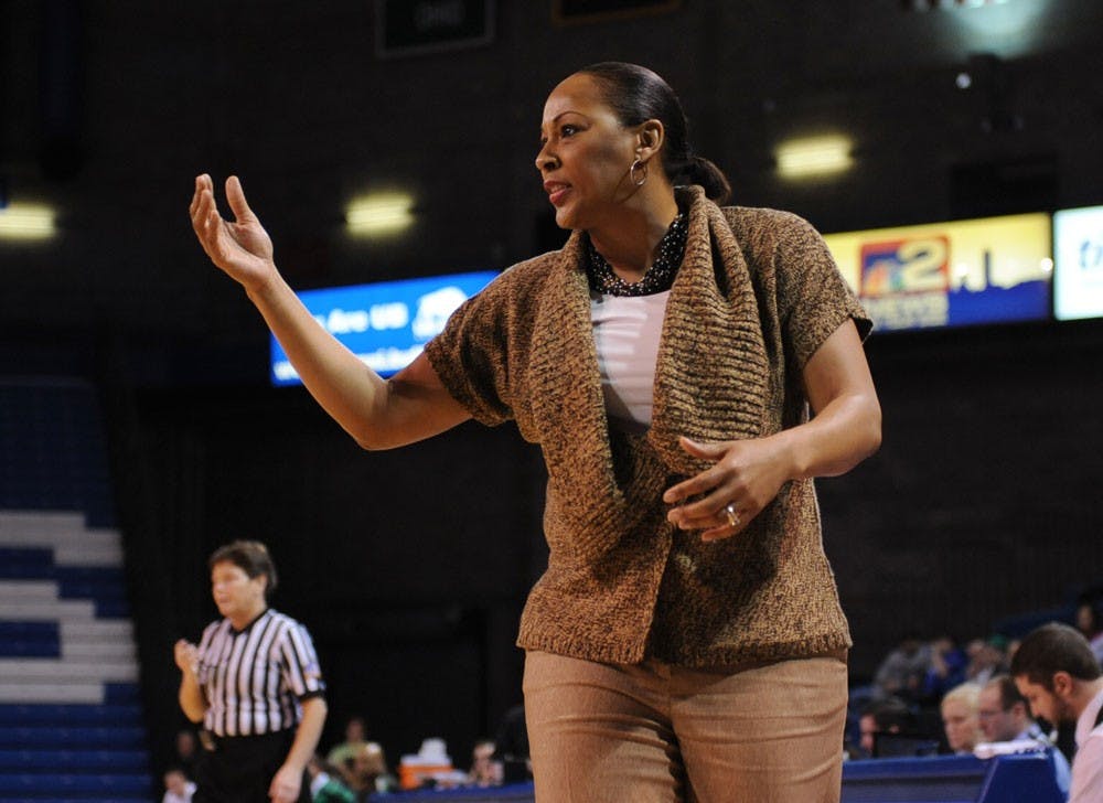 <p>Head coach Felisha Legette-Jack (pictured) will lead the Bulls on Friday against Kent State in the team’s final regular season matchup of the season.</p>