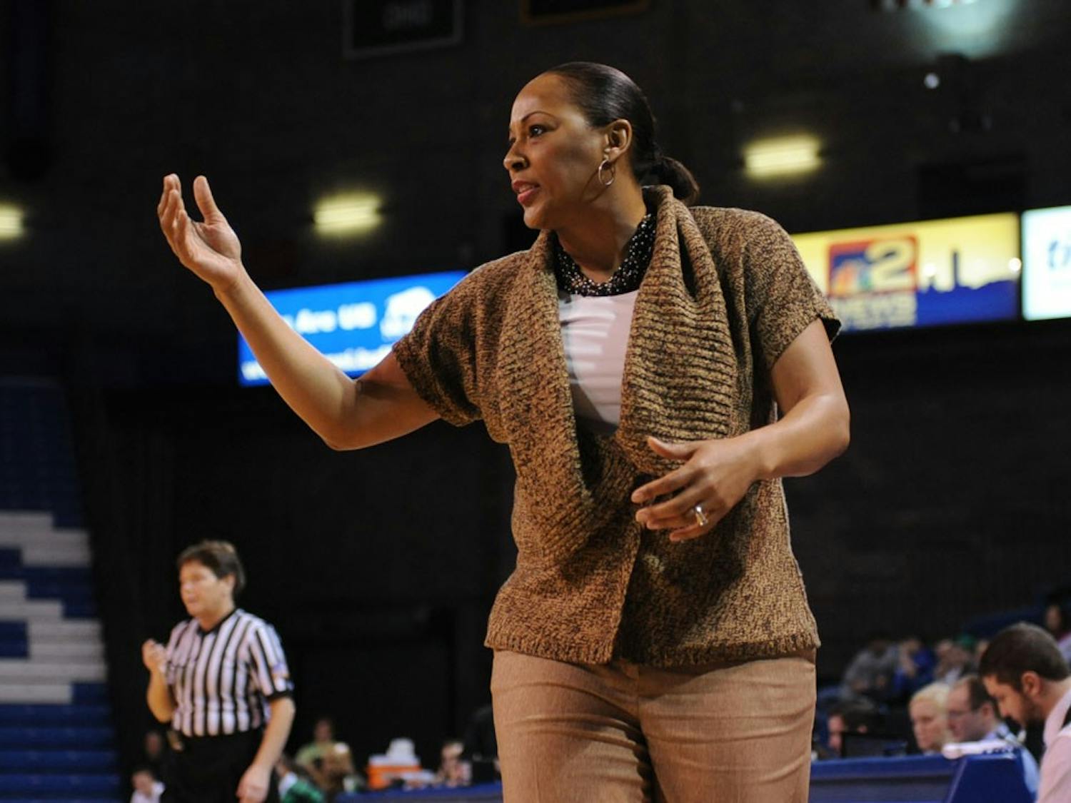 Head coach Felisha Legette-Jack (pictured) will lead the Bulls on Friday against Kent State in the team’s final regular season matchup of the season.