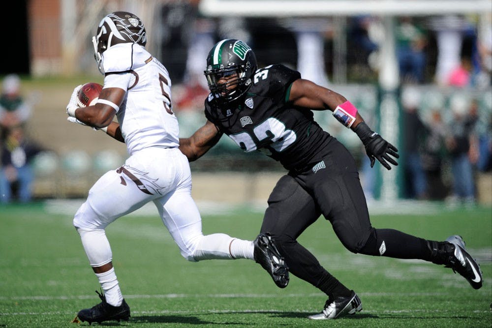 <p>Ohio Linebacker Blair Brown will be one of the challenges to Buffalo's offense Saturday. </p>