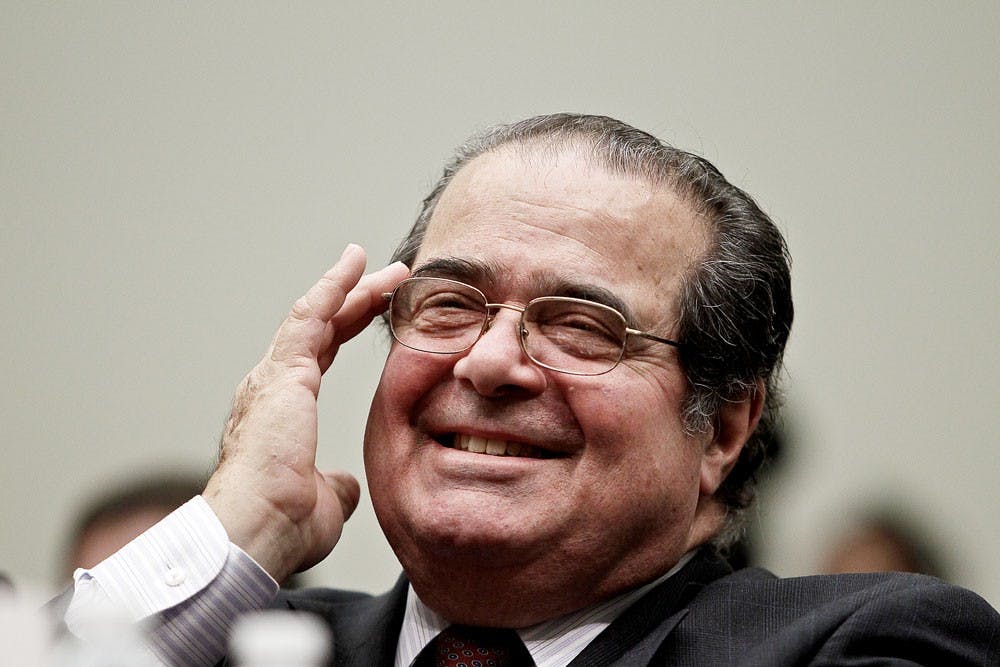 <p>Supreme Court Justice Antonin Scalia testifies before the House Judiciary Committee’s Commercial and Administrative Law Subcommittee in 2010. Scalia passed away on Sunday leaving a vacancy on the Supreme Court.</p>