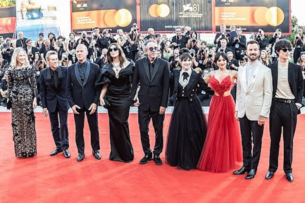 <p>The cast of <em>Beetlejuice Beetlejuice </em>at the 2024 Venice Film Festival.</p>