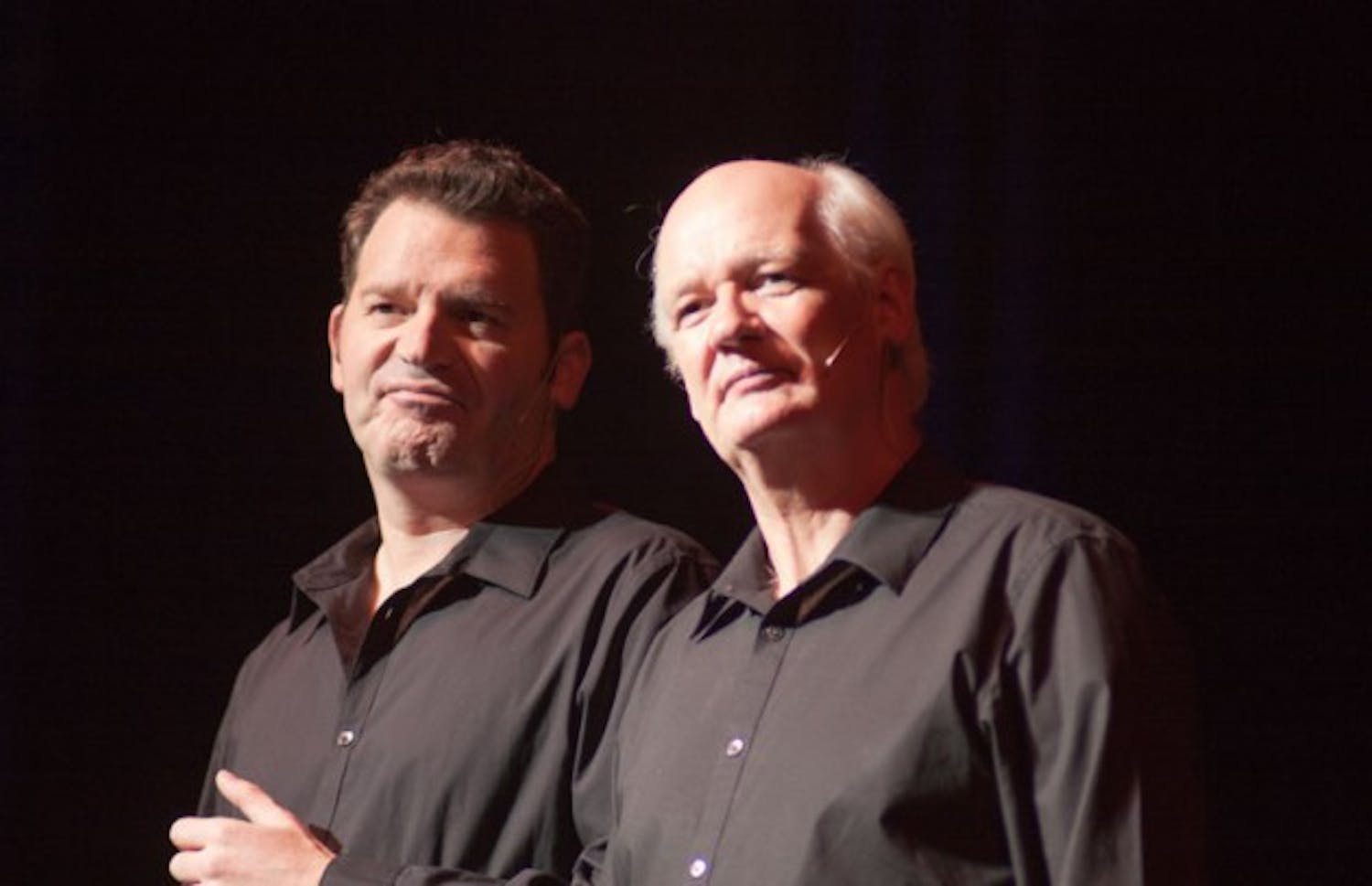 &ldquo;Whose Line is it Anyway?&rdquo; comedians, Colin Mochrie and Brad Sherwood, performed a two-man improv show Friday night at the CFA.
Jeff Scott, The Spectrum