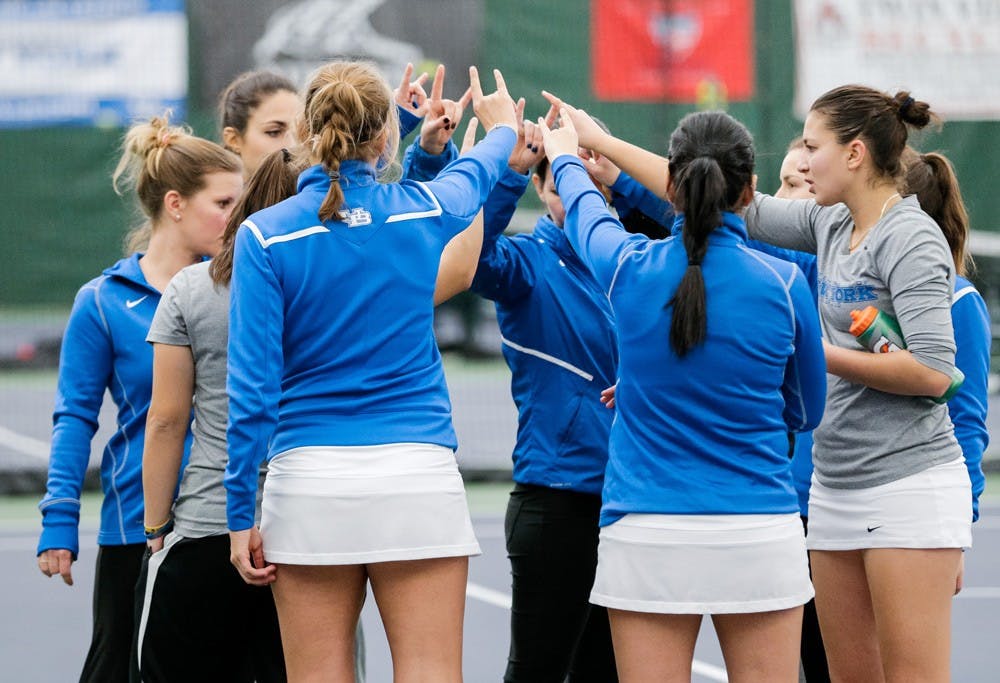 <p>The women’s tennis team originally was supposed to take on Ball State in Muncie, Indiana, but Gov. Andrew Cuomo banned all “non-essential” public travel to the state.</p>