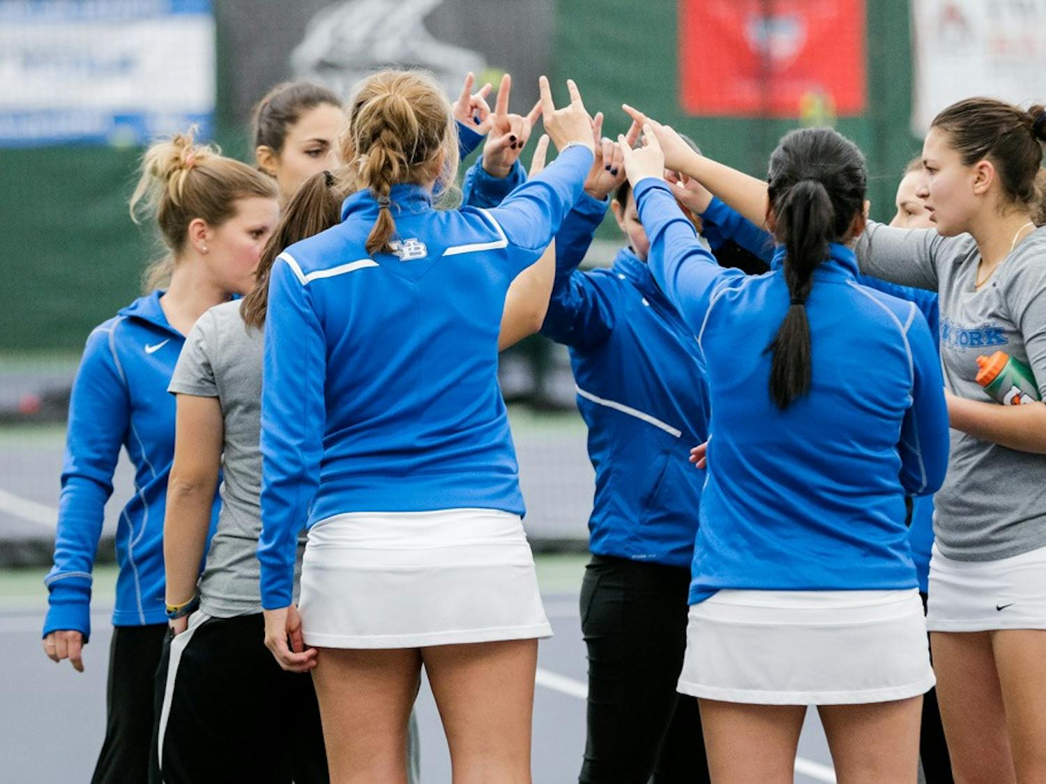 The women’s tennis team originally was supposed to take on Ball State in Muncie, Indiana, but Gov. Andrew Cuomo banned all “non-essential” public travel to the state.