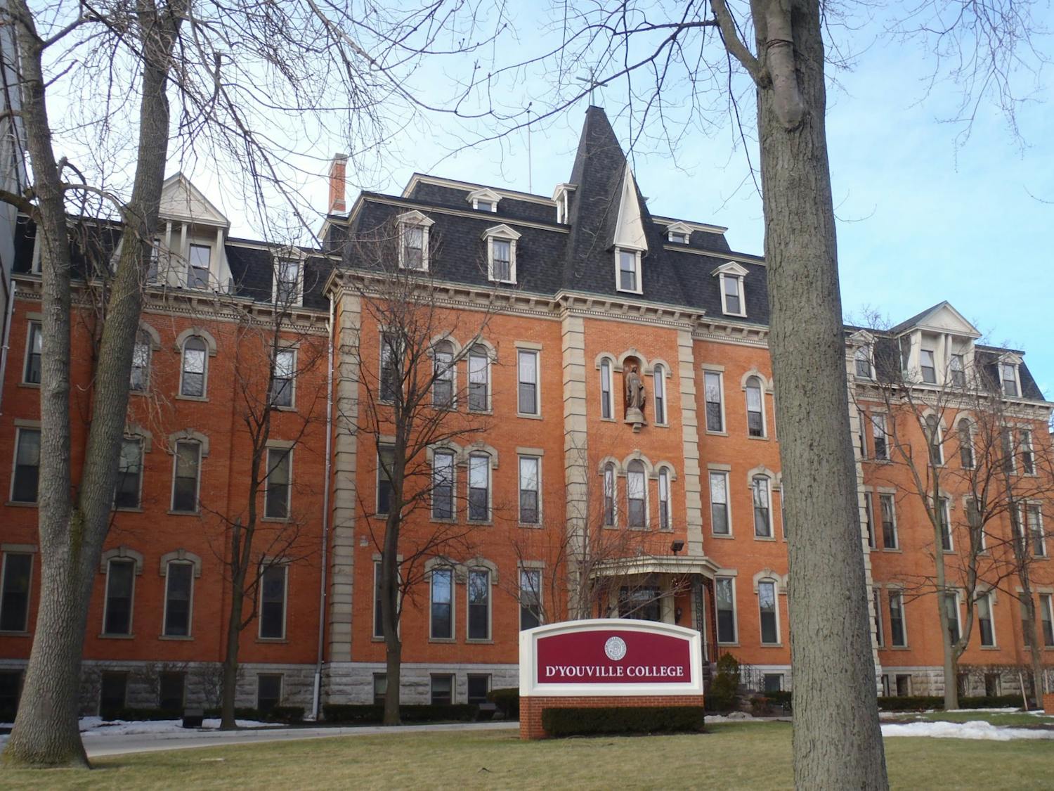 The Koessler Administration Building on Porter Avenue at D’Youville University, formerly D’Youville College.