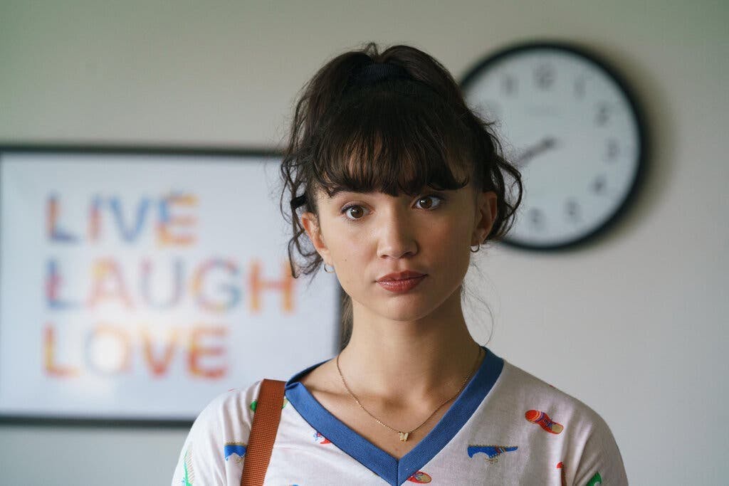 Rowan Blanchard plays Paige Evans in the 2022 coming-of-age Hulu film, “Crush.”