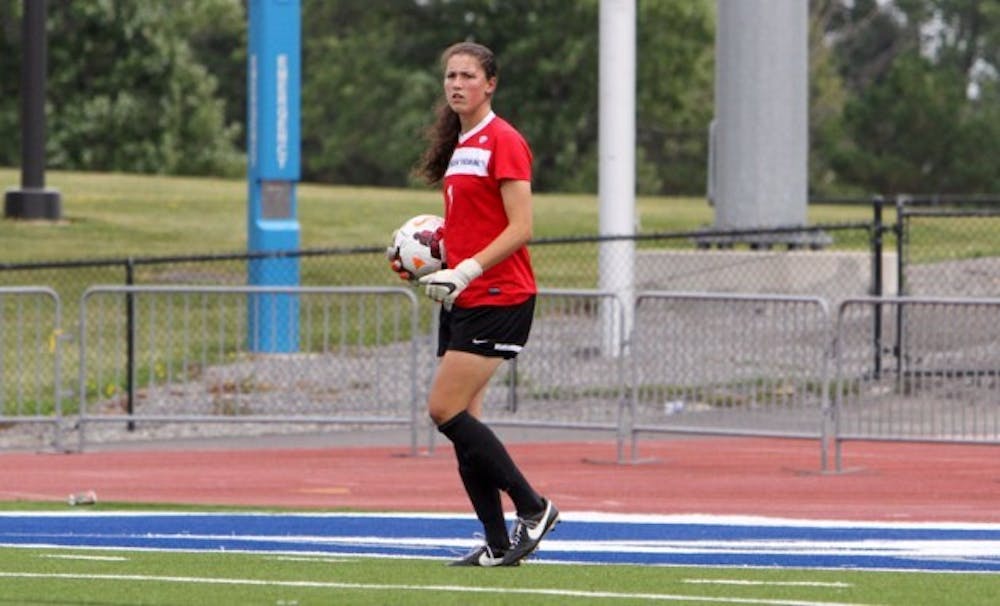 Freshman goalkeeper Laura Dougall has not allowed a goal in the first four matches of her career. Dougall has set the longest shutout streak for a freshman in school history.&nbsp;Chad Cooper, The Spectrum