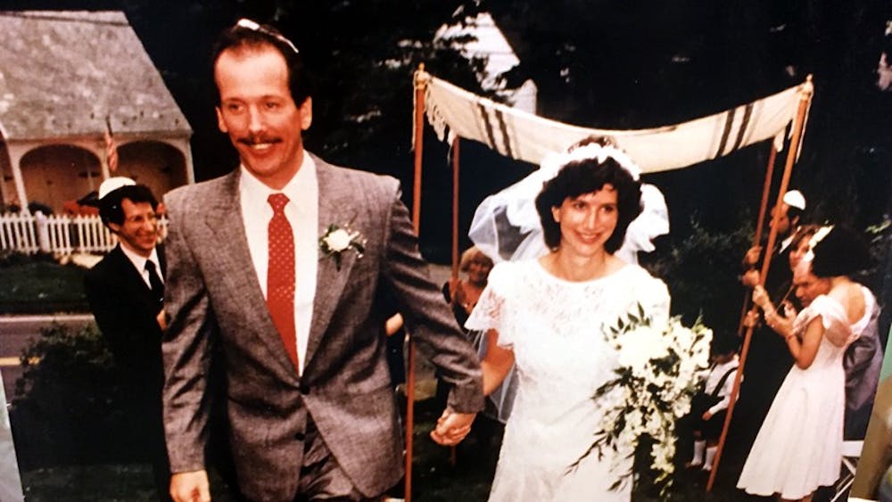 <p>Former Spectrum EICs Larry Kraftowitz and Amy Dunkin got married in 1990,15 years after they worked on the paper together. They see their work at the newspaper as a pivotal time in their college careers.&nbsp;</p>