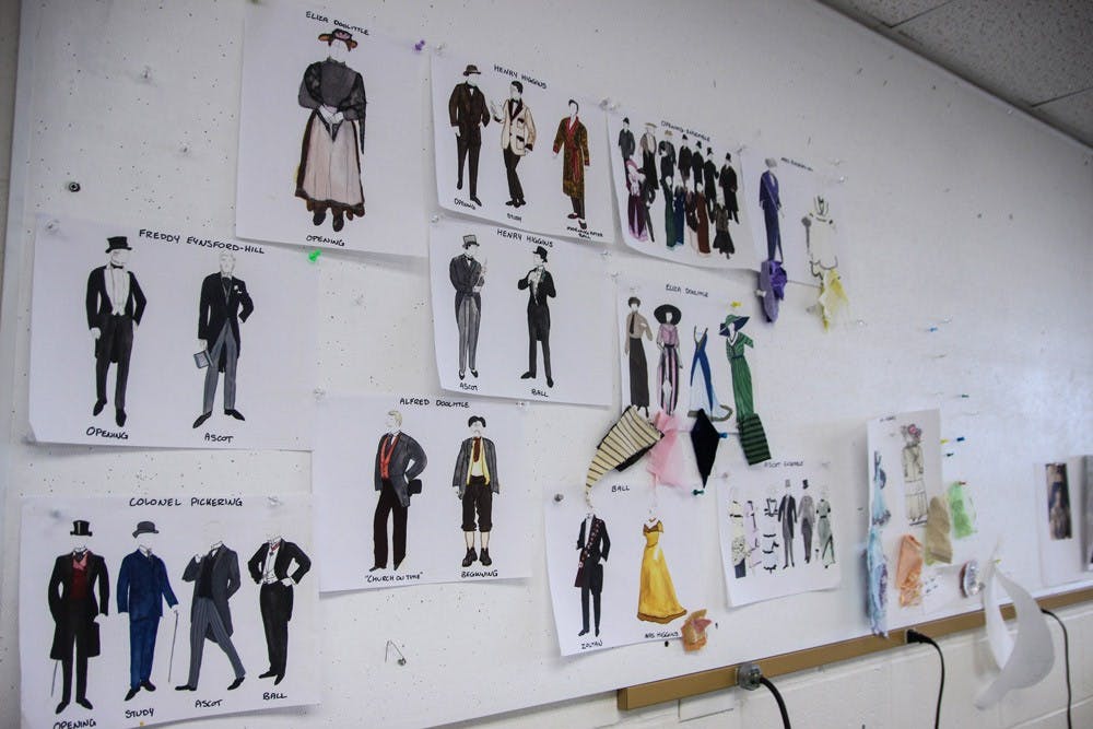 <p>Costume designer Bethany Kasperek drew more than&nbsp;25 costume design ideas for “My Fair Lady.”</p>