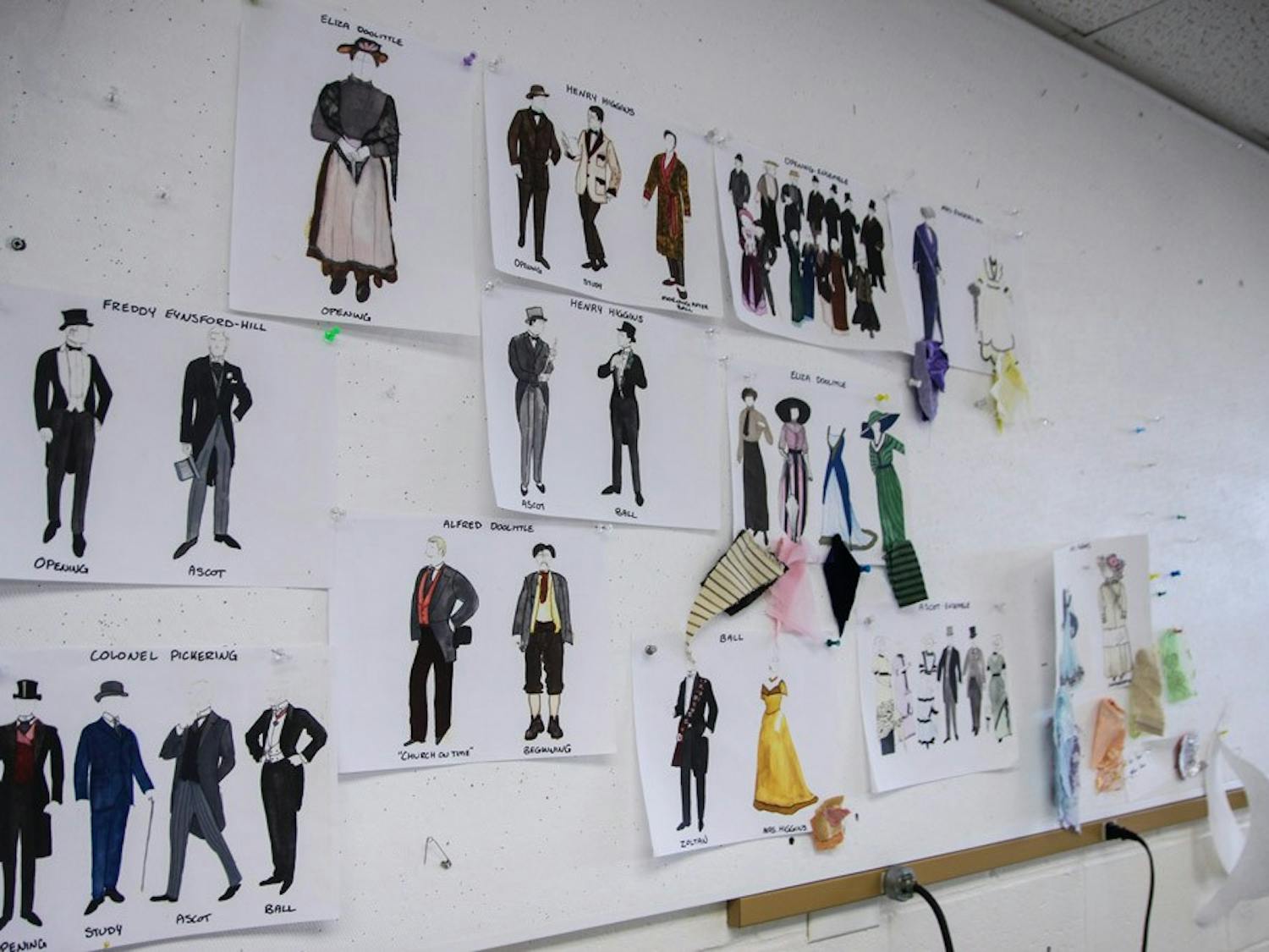 Costume designer Bethany Kasperek drew more than&nbsp;25 costume design ideas for “My Fair Lady.”