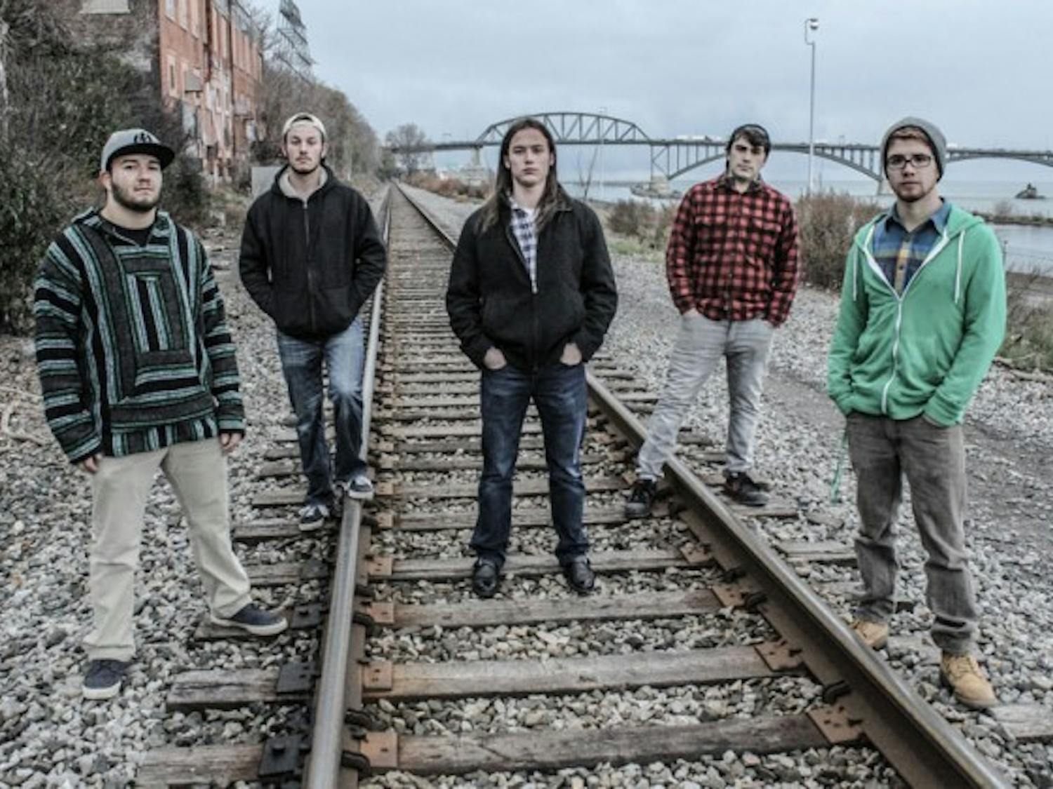 Alex Buttler, Eric Madia, Tim O’Donnell, Nicholas Oddo and Raul McGee (left to right in order of appearance) have found local success as The Proles, playing at venues, like the The Forvm and the Tralf. Courtesy of Joe Malak