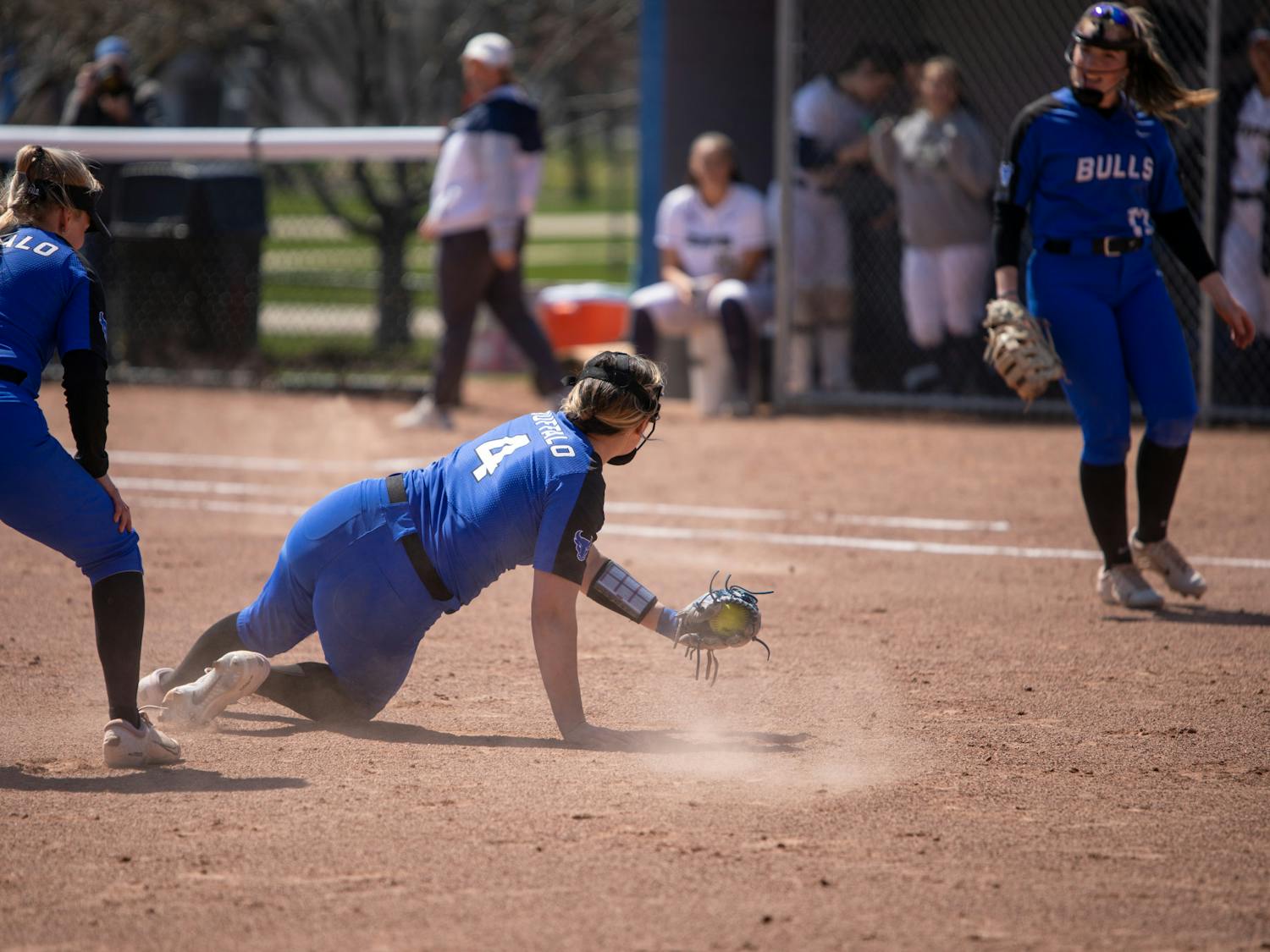 Senior pitcher Julia Tarantino, pictured in 2023, threw eight strikeouts in the first five innings, but it wasn't enough to prevent a Broncos victory.&nbsp;
