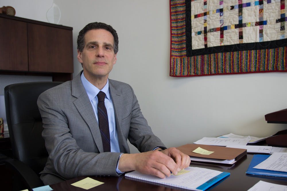 <p>Interim dean James Gardner is looking to guide the law school through a difficult time in both UB’s and law schools across the country.</p>