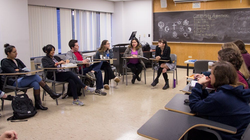 <p>The Undergraduate Society of Feminists (SoFem) meets every Thursday at 5:45 p.m. in Clemens 103. They discuss personal stories and hold discussions about modern-day feminism and the values that they support.</p>
